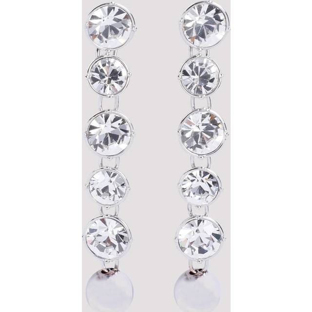 Jean Paul Gaultier-Silver Long Diamond Brass Earrings-Donna - OS OS