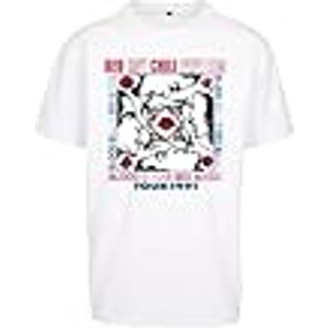 Oversized T-shirt Mister Tee Red Hot Chilli Peppers - Blanc