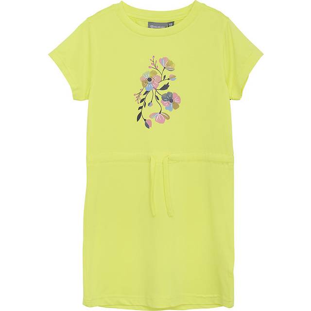 Color Kids Klänning - Polyester - Limelight m. Blommor - Color Kids - 7 år (122) - Klänning