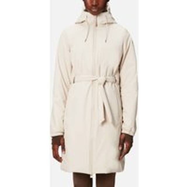 Rains, Parkas, female, White, L, Long Women`s Jacket Lohja