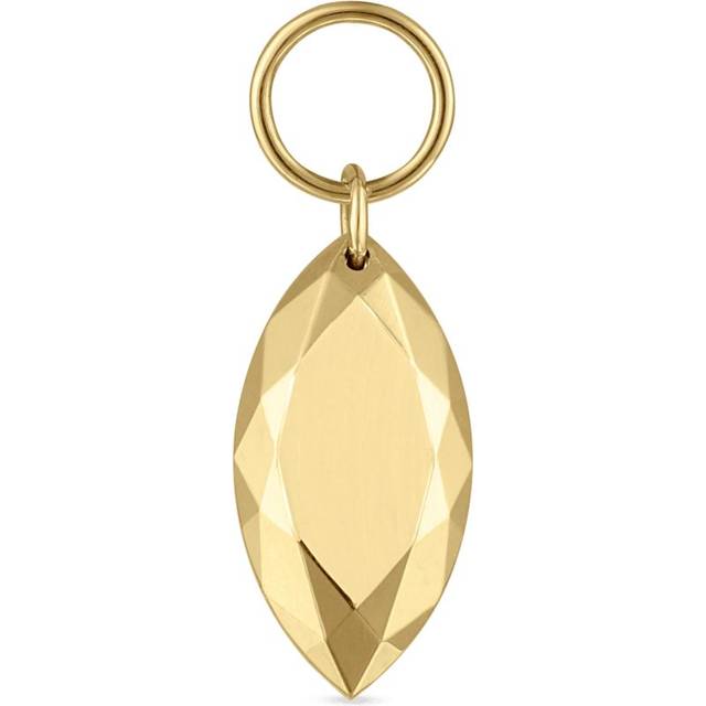 Maria Tash Faceted Gold Marquise Charm - 7.5mm