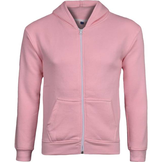 Kids Unisex Plain Zip up Hoodie - No Cord
