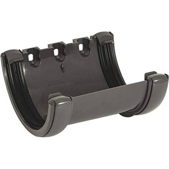 FloPlast Half Round Gutter Union Bracket - 112mm Anthracite Grey