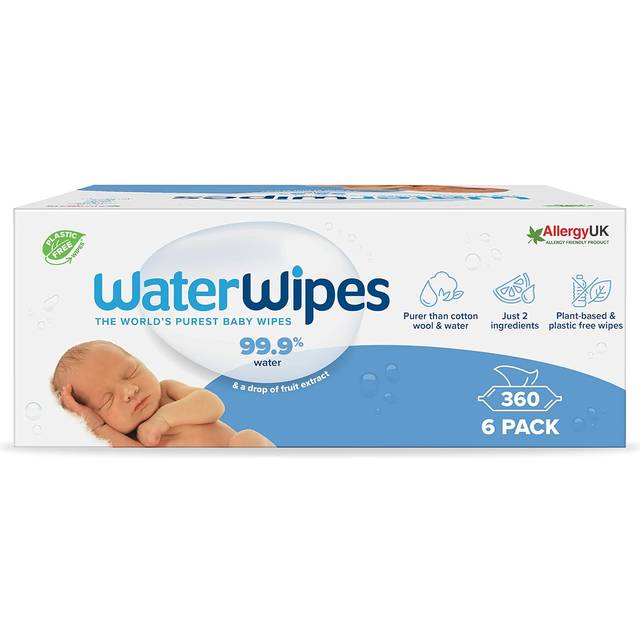WaterWipes Original Baby Wipes 360 wipes