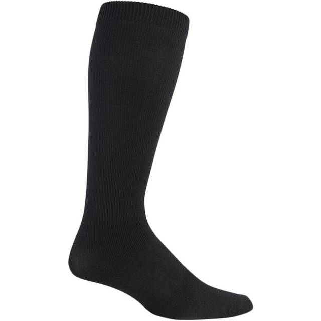 IOMI - Mens 18 mmHg Graduated Compression Travel Flight Socks for DVT - Black Polyamide - Size 9-11 (UK Shoe)