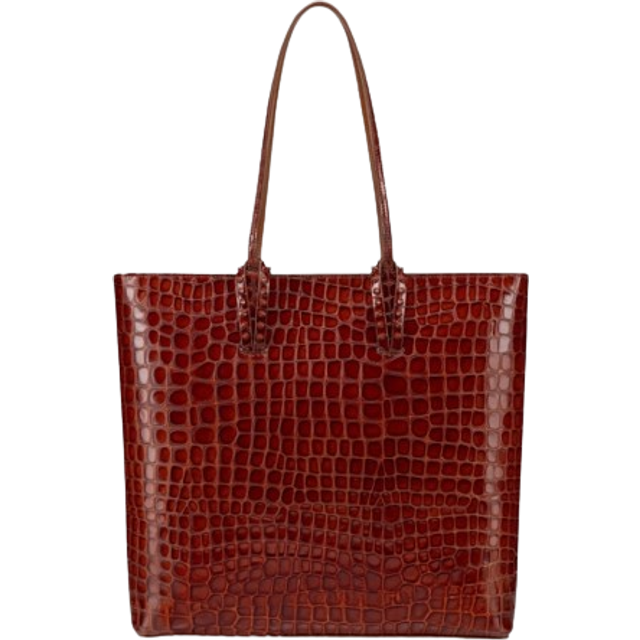 Christian Louboutin Womens Acajou Cabata Croc-effect Leather Tote Bag 1 Size - ACAJOU