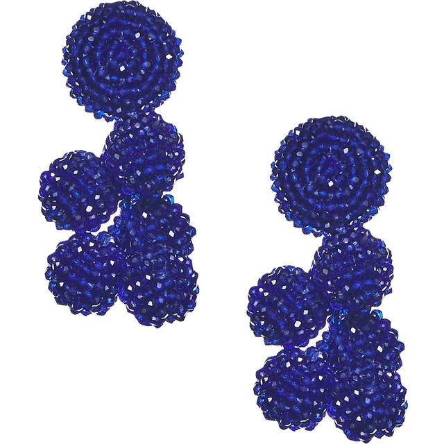 MINI COCONUTS EARRINGS - COBALT