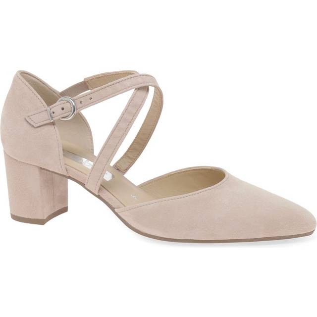 Gabor Gisele Suede Cross Strap Courts, Black