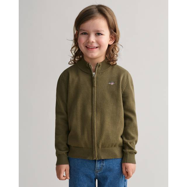 Green Shield Cotton Zip Cardigan (4/6 Years)