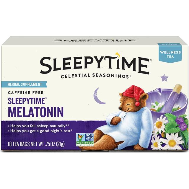 Celestial Seasonings Sleepytime Wellness Melatonin Tea 18 Tea Bags