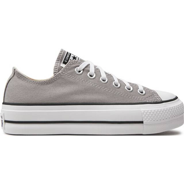 Converse a07573c all star lift oxford platform womens trainer grey uk 3 - 9