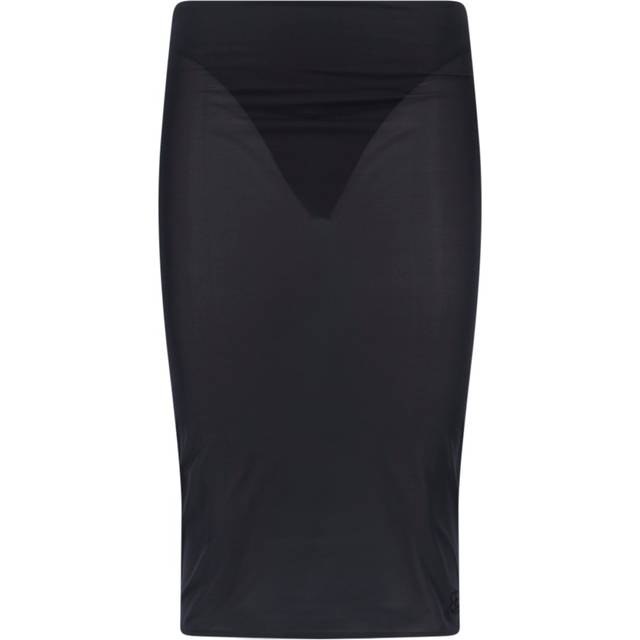 Courrèges Sheath Midi Skirt - Black