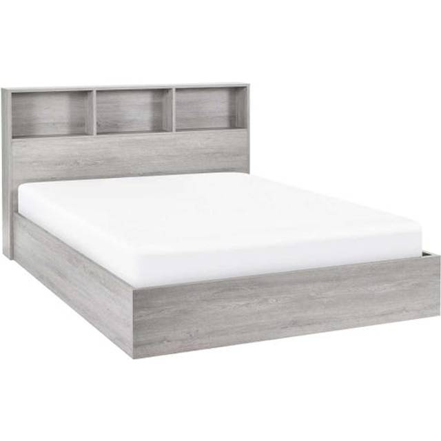 Julian Bowen Bali King Size Grey Oak Storage Ottoman Bed - Wood