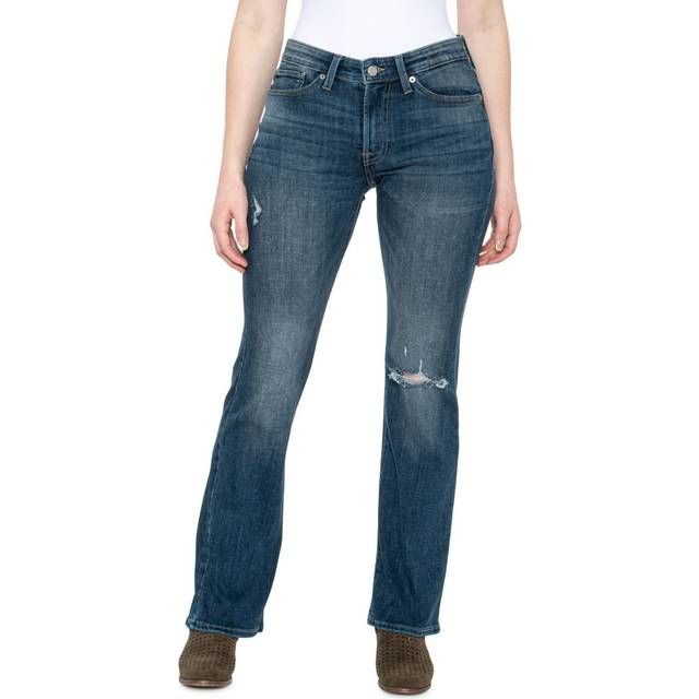 Lucky Brand Women's Mid Rise Sweet Bootcut Jean  Seven Sisters Destruc