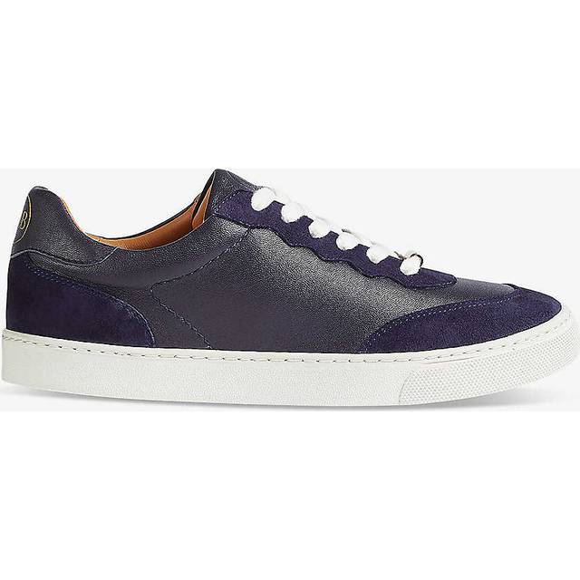 LK Bennett Runner Midnight Slim Sole Trainer - 39, BLUE