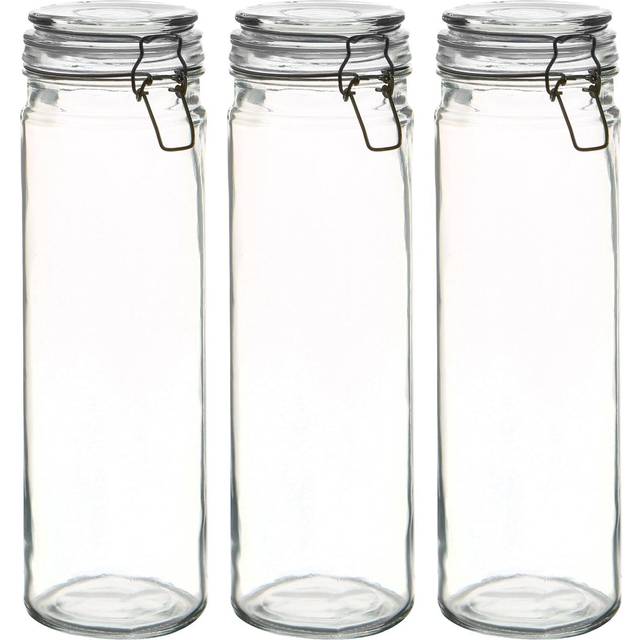 Argon Tableware - Glass Spaghetti Jars - 2 Litre - Clear (2,000ml)