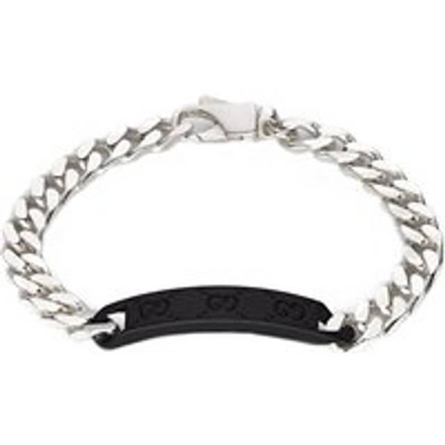 Gucci Tag Sterling Silver Chain Bracelet - 16cm