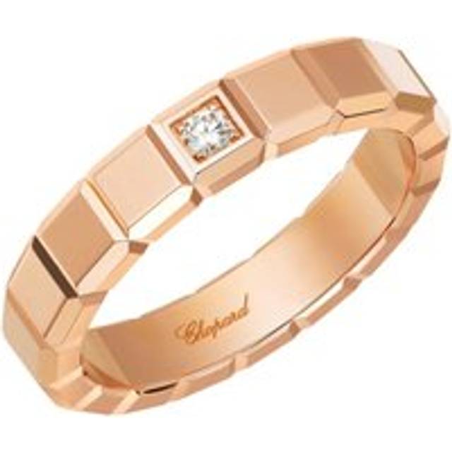 Chopard Ice Cube 18ct Rose Gold Diamond Medium Ring - 50
