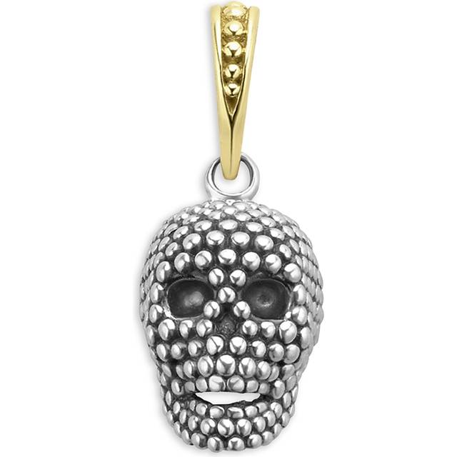 Lagos Men's 18K Yellow Gold & Sterling Silver Anthem Caviar Bead Skull Pendant - Exclusive