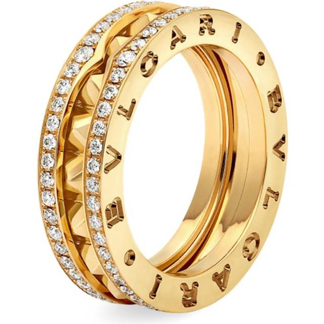 Bvlgari Yellow Gold and Diamond B. zero1 Rock One-Band Ring - 48