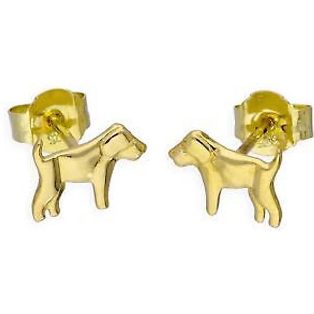 9ct gold labrador stud earrings golden retriever labrador retriever