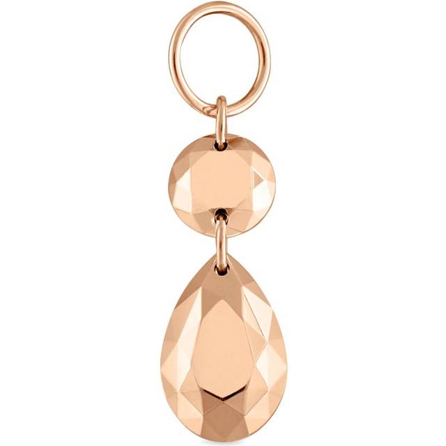 Maria Tash Double Faceted Gold Charm - Rose Gold - One size