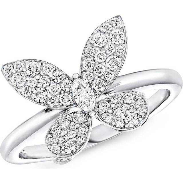 Graff White Gold and Diamond Butterfly Ring - 48