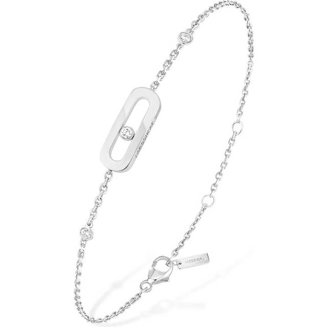 Messika White Gold and Diamond Move Uno Bracelet - Silver - One size