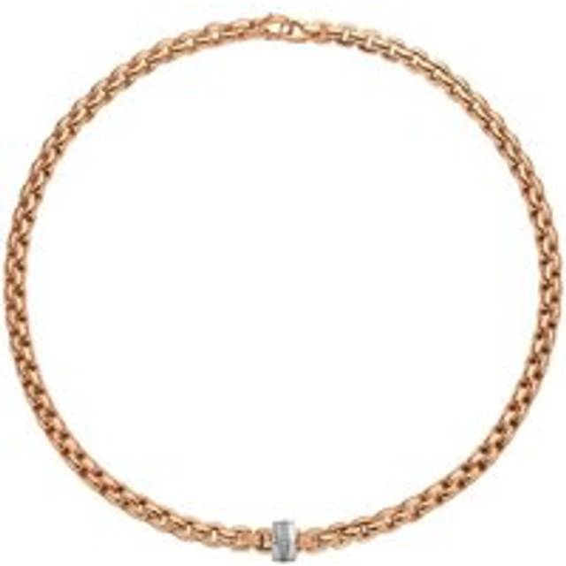 Fope Eka 18ct Rose Gold 0.21ct Diamond Necklace