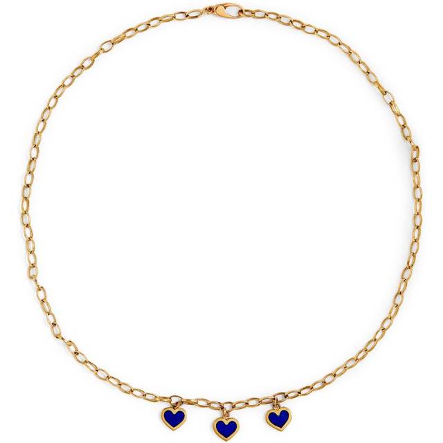 Jennifer Meyer Yellow Gold and Lapis Edith Necklace - One size