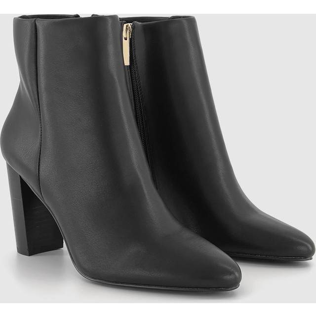 OFFICE Womens Adore Stack Heel Ankle Boots Black, 8
