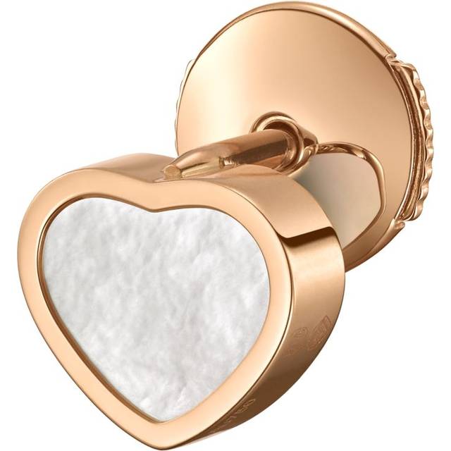 Chopard Rose Gold and Mother-of-Pearl My Happy Hearts Single Earring - One size