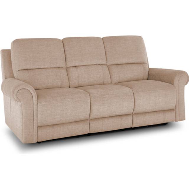 Plush Beige Fabric Sofas - 3 Seater Sofa - Colorado Range - Oak Furnitureland
