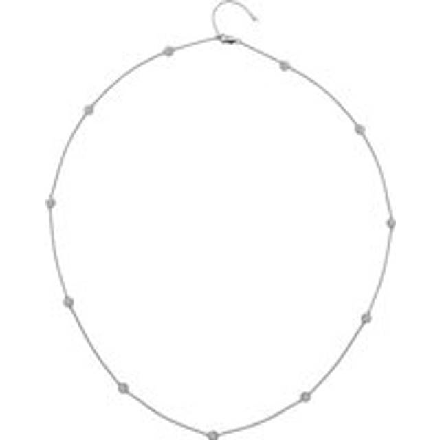 Hot Diamonds Tender Sterling Silver White Topaz Intermittent Necklace - TITLE Silver