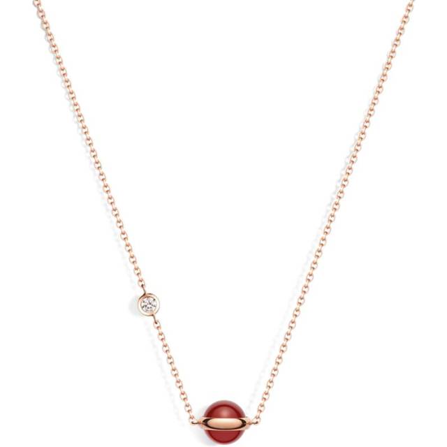 Piaget Rose Gold and Carnelian Possession Necklace - Red - One size