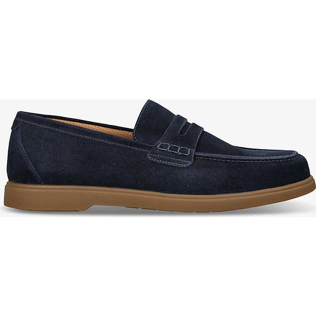 Loake Mens Navy Lucca Suede Penny Loafers Eur 40 / 6 Uk Men - NAVY