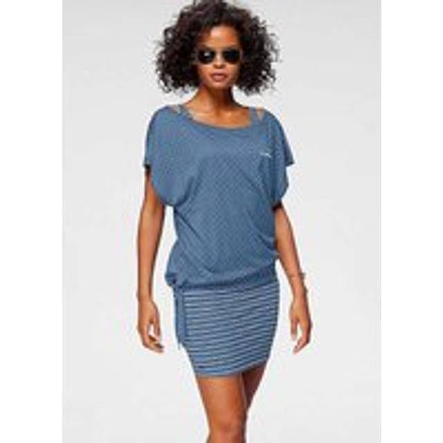KangaROOS Printed Two Piece Jersey Dress - Grey Blue