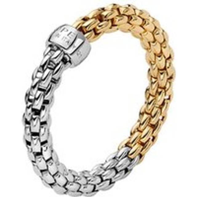 Fope Essentials 18ct White and Yellow Gold Ring - XS