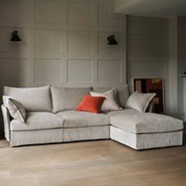 Swyft Sofa in a Box Model 06 Modular Royal Velvet 3 Seater Sofa with Chaise - Navy