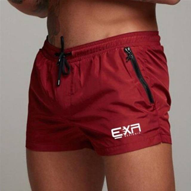 (M, Photo Color) Swimming Shorts For Men Swimwear Man Swimsuit Swim Trunks Brand Pocket Quick Dry Summer Bathing Beach Wear Surf Boxer Brie