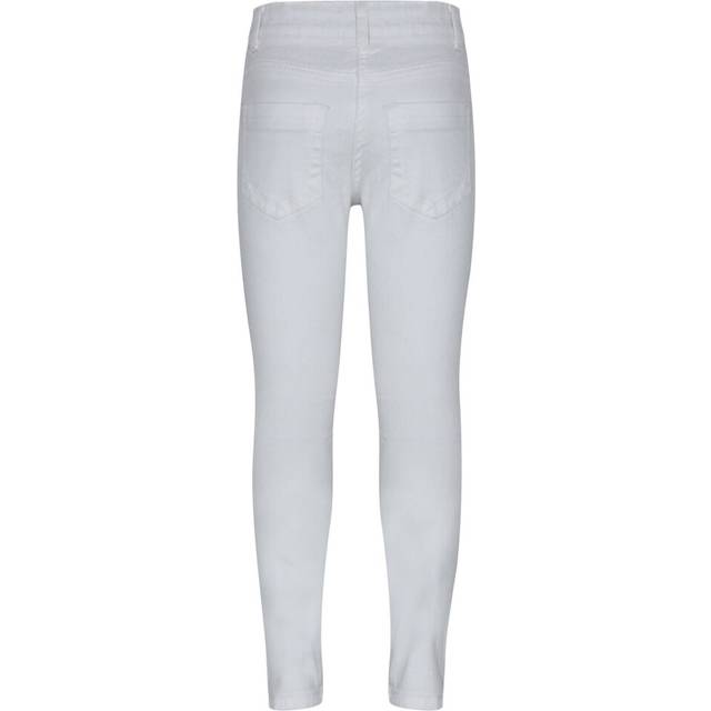 (13 Years, White) Kids Girls Skinny Jeans Denim Ripped Fashion Stretchy Pants Jeggings 3-13 Years