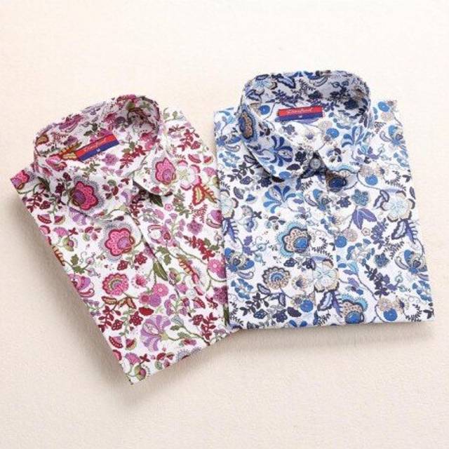 (4XL, Bluechry) 2019 Fashion Women Strip Blouse Plus Size Printing Blouse Women's Asymmetrical Striped Shirt Blue White Color Tops