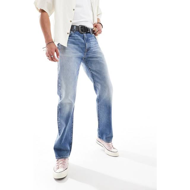 Levi's 555 Relaxed Straight Fit Jeans - Indigo Champion - Blue, Blue, Size 34, Inside Leg Regular, Men -  inside leg REGULAR,34
