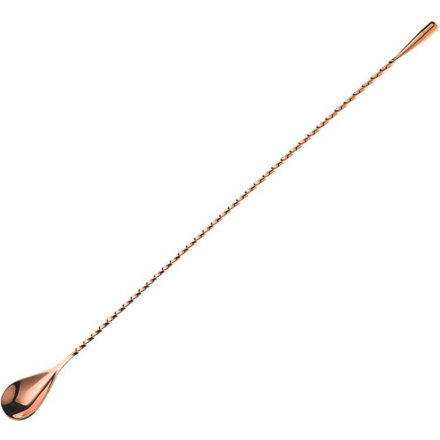Barfly Teardrop Bar Spoon, End 15 34 (40 cm), copper
