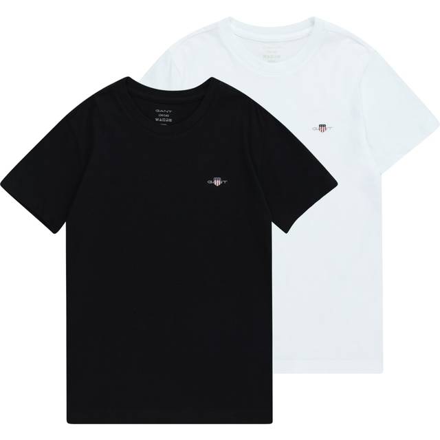 Gant - T-shirt C-neck 2-pack - Flerfärgad