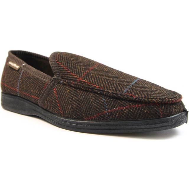 Goodyear Eisenhower Mens Slippers Colour: Brown, Size: 8