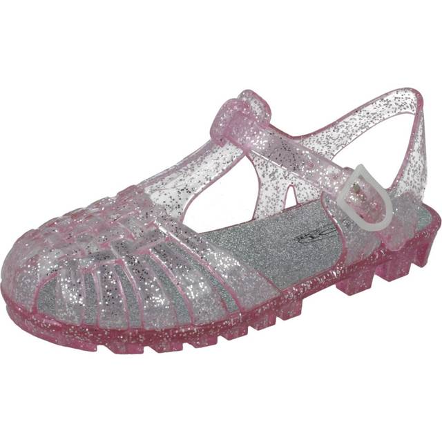 Girls Glitter Jelly Sandals Spot On