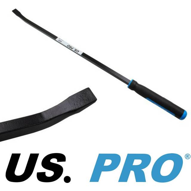 "US PRO Large Black Heavy Duty 36"" Angle Pry Bar Crow Bar Non Slip Handle 6858"