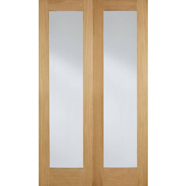 LPD Pattern 20 Glazed Pairs Internal Door (Size: 1981 x 1067mm, Thickness: 40mm) Oak