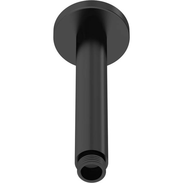Round Ceiling Mount Shower Arm 150mm - Matt Black